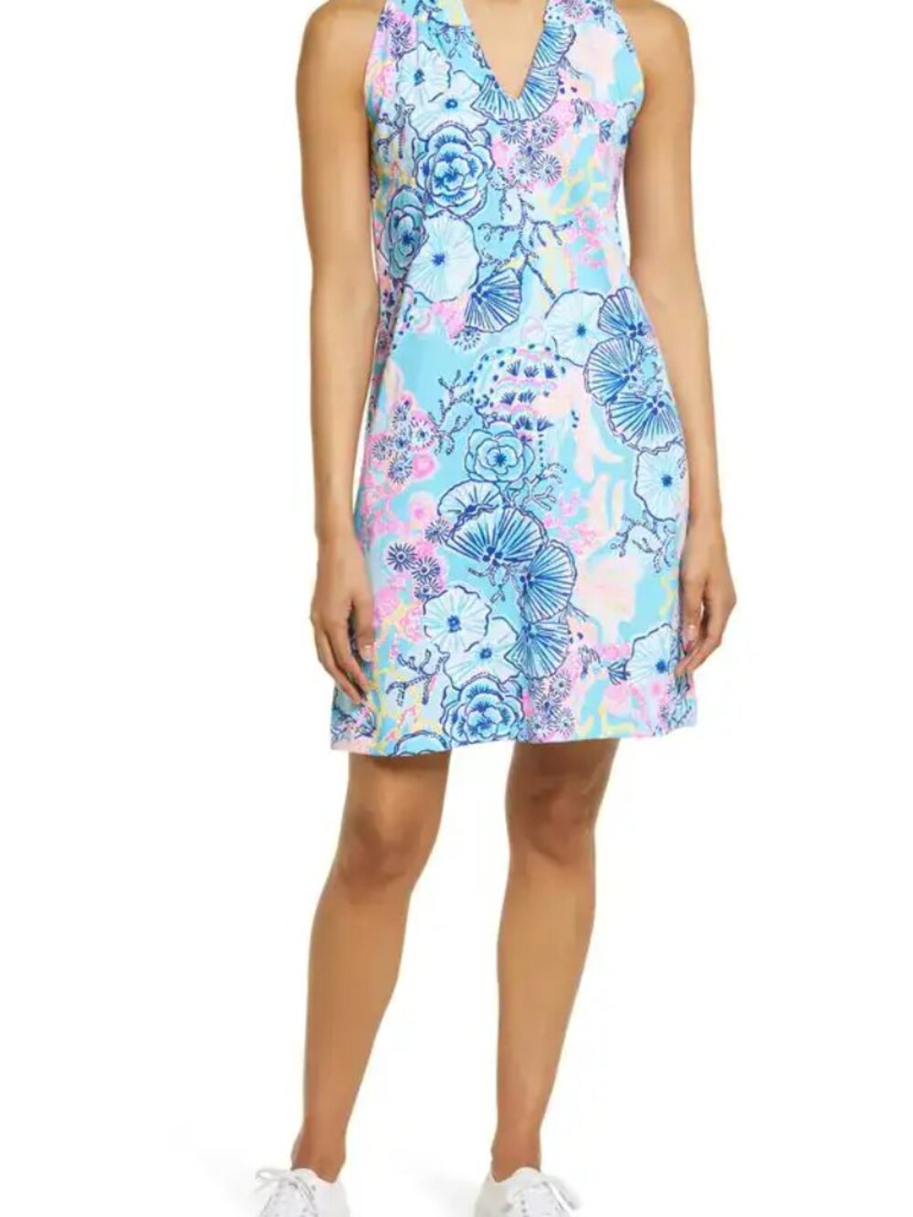 Lilly Pulitzer Ross Shift Dress Bali Blue Once Upon A Tide XS Coastal Beachy